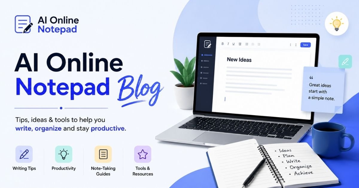 AI Online Notepad Blog | Writing Tips & Online Notes