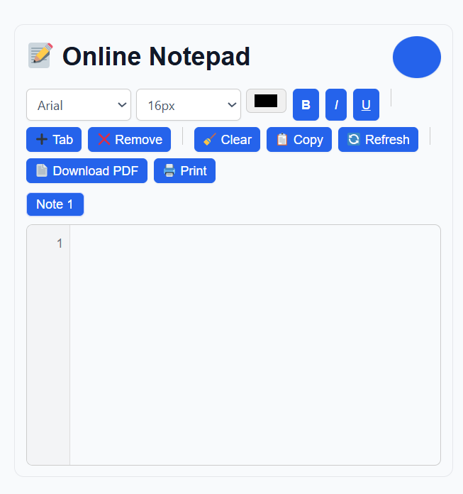 AIOnlinenotepad